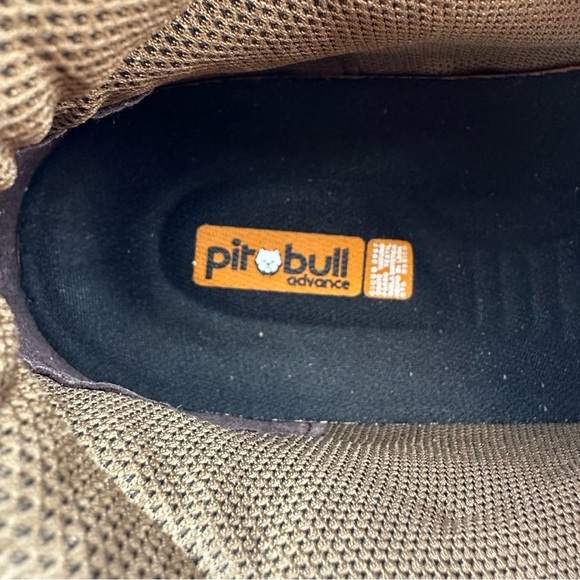 Pirpull Safety Work Boots NWT – Brown Leather, Slip-Resistant, Size 12